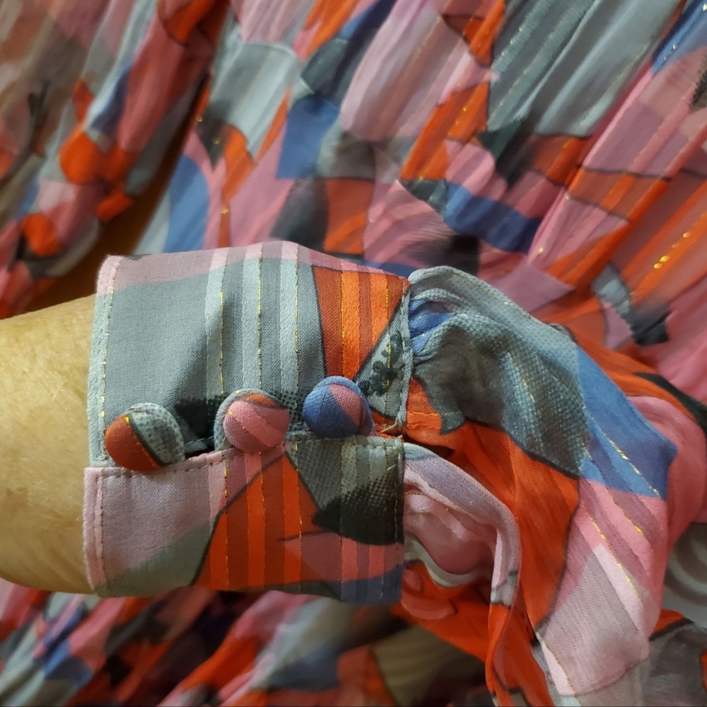 NWT COACH Bold Geo Yoke Knee length Spring Easter Dress Size 10, $595 Retail - Picture 6 of 16